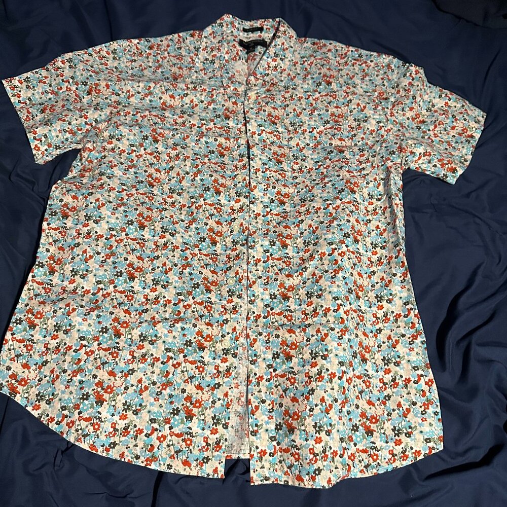 Banana Republic Linen Hawaiian Shirt